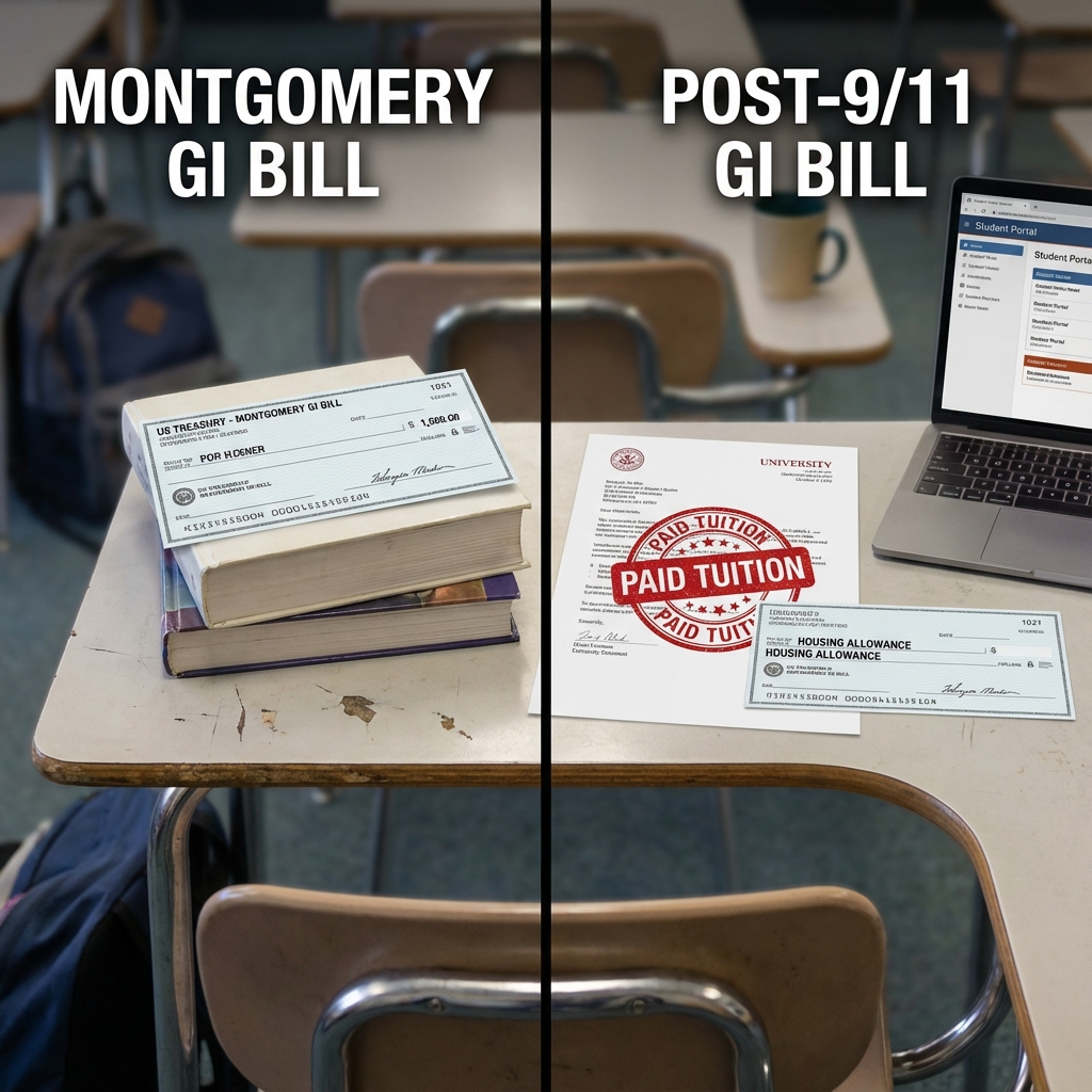 GI Bill Comparison - Student Studying